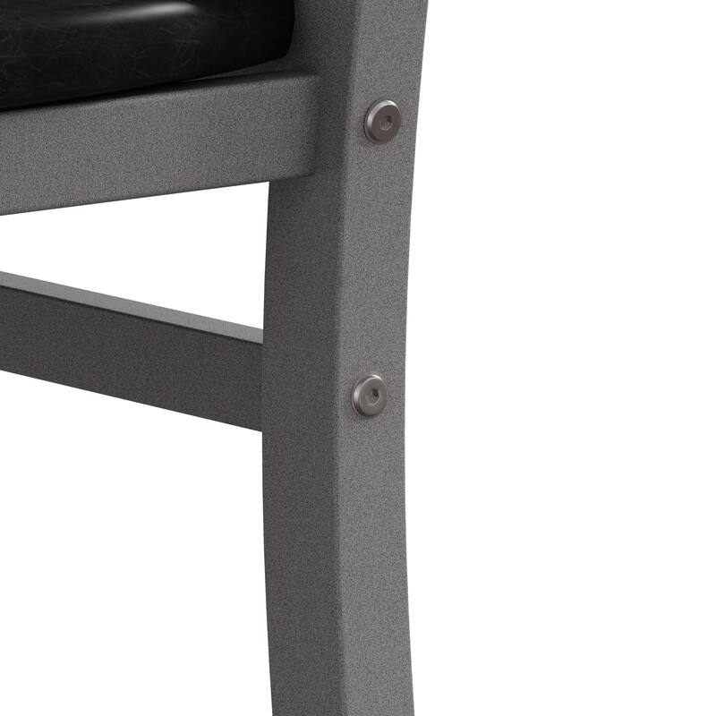 Steel Legs and PU Leather Seats Dining Chairs Set