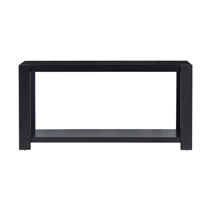 U_STYLE Distinctive Features of a Minimalist Console Table with Bottom Shelf and Four Legs
