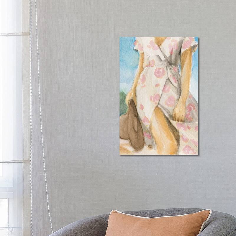 iCanvas "Woman In Sun Dress" by Lanie Loreth Canvas Print - 26x18x1.5