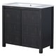 preview thumbnail 108 of 161, GDFStudio - Elysia Wood Bathroom Vanity with Ceramic Sink & Storage Cabinet Organizer