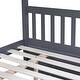 preview thumbnail 14 of 16, Bunk Bed with Trundle, Ladder and Guardrails, Convertible to 2 Full Size Beds
