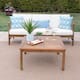 Option Teak + Cream Cushion