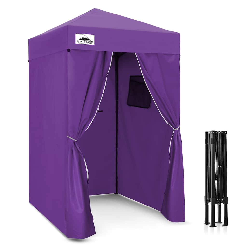 EAGLE PEAK Flex Ultra Compact 4x4 Pop-up Canopy, Sun Shelter, Changing Room, or Camping
