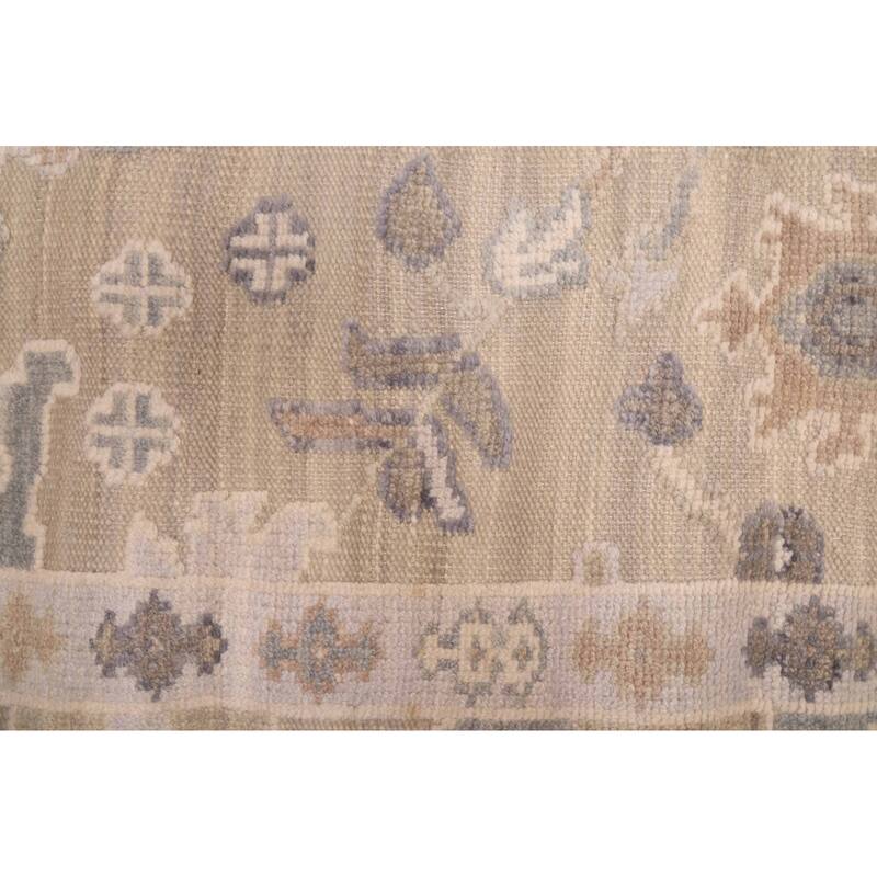 ECARPETGALLERY Hand-knotted Finest Oushak Khaki Wool Rug - 8'11 x 12'3
