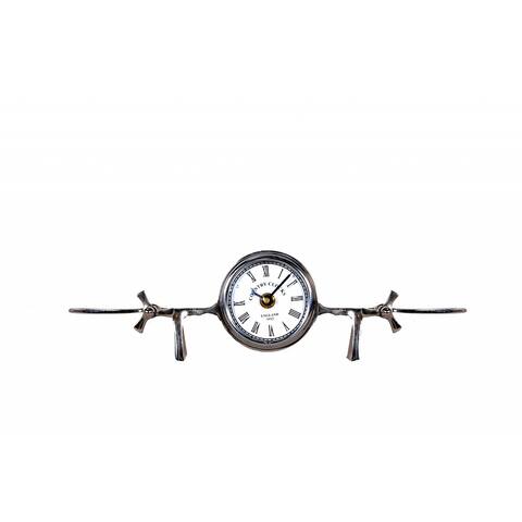 3" x 13.5" x 4.5" Aeroplane Table Clock - 3" x 13.5" x 4.5"