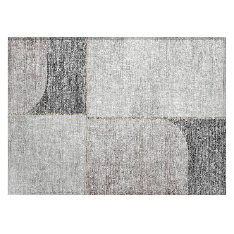 Machine Washable Indoor/ Outdoor Chantille Simple Modern Rug
