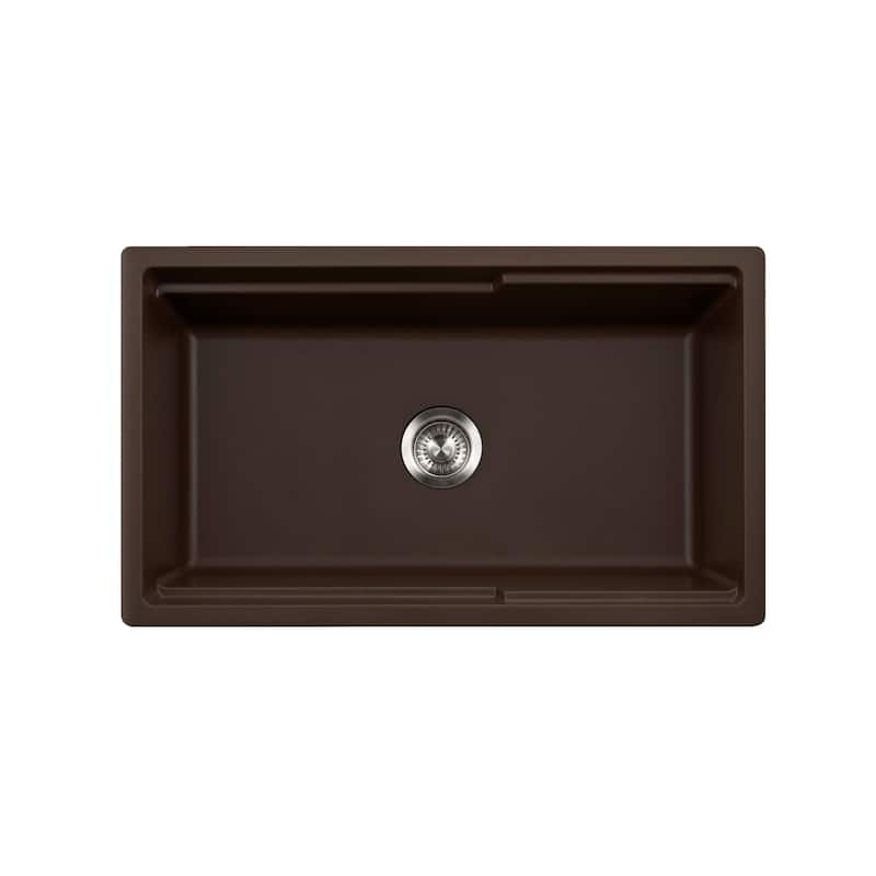 Houzer W-133-C Quartztone 33" Farmhouse Single Basin Granite Composite