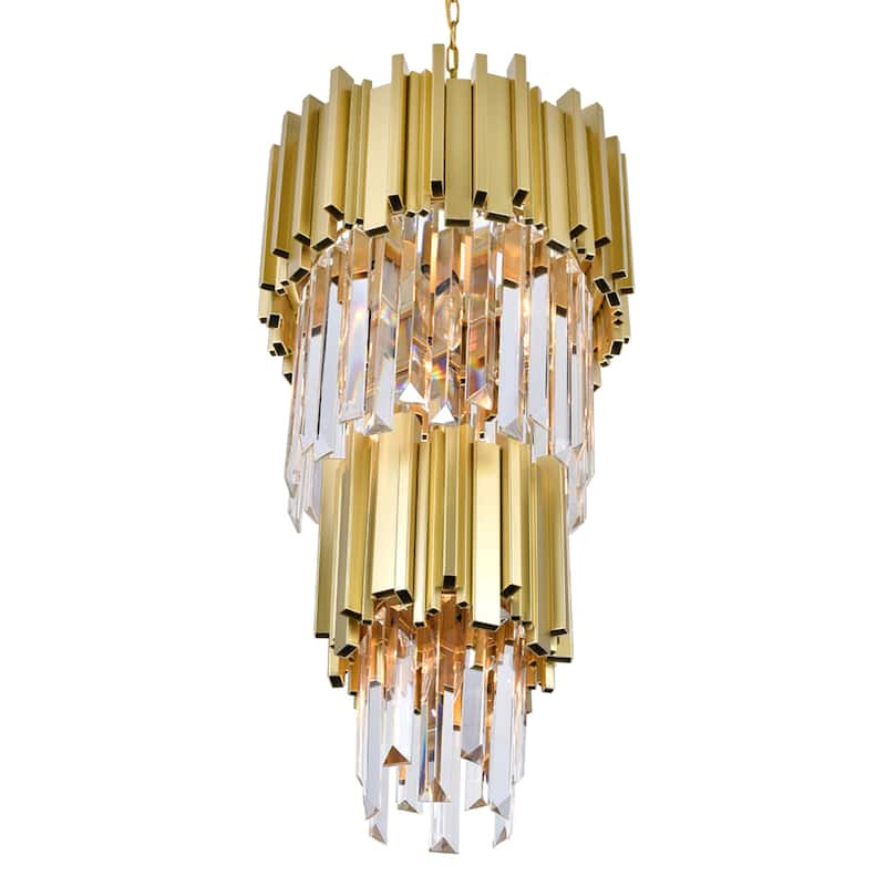 Deco 4 Light 12in Medallion Gold Down Mini Chandelier - Medallion Gold