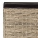 preview thumbnail 18 of 16, SAFAVIEH Ilya Woven Wicker Dining Chair Set of 2, Grey, Transitional - 17.3" x 24" x 39.3"