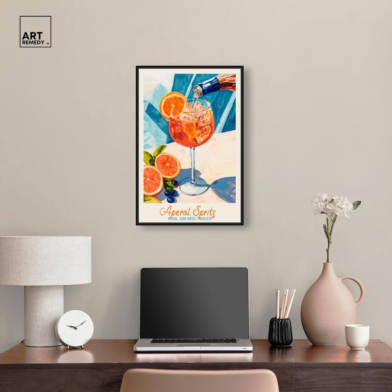 Aperol Spritz Recipe Poster Canvas by Art Remedy