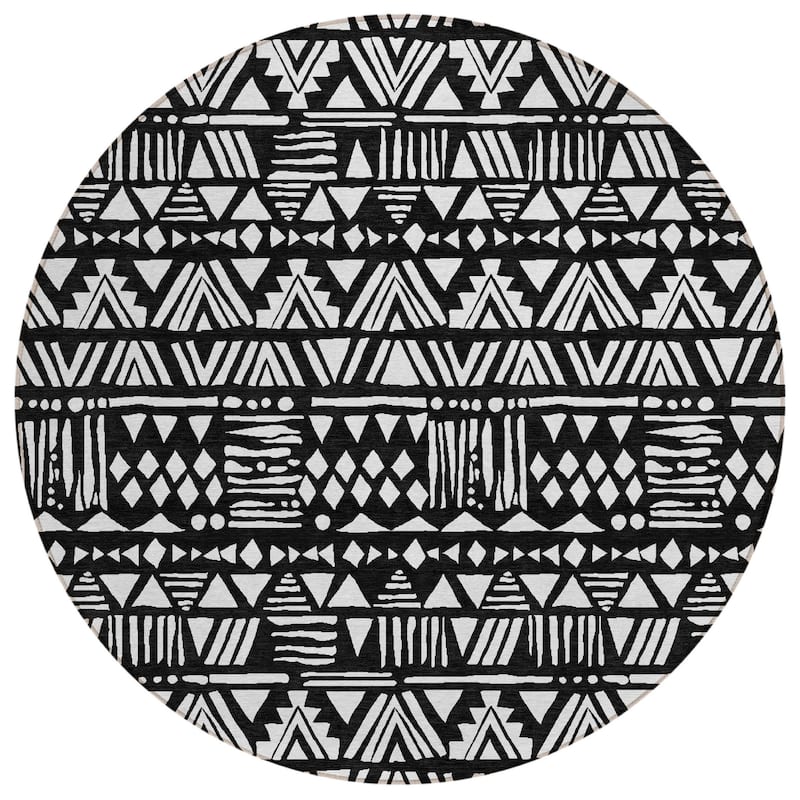 HomeRoots Southwestern Transitional Rectangle Outdoor Rug