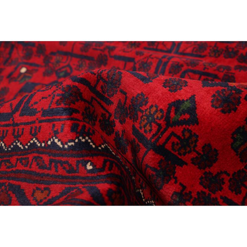 ECARPETGALLERY Hand-knotted Finest Khal Mohammadi Red Wool Rug - 5'2 x 7'5