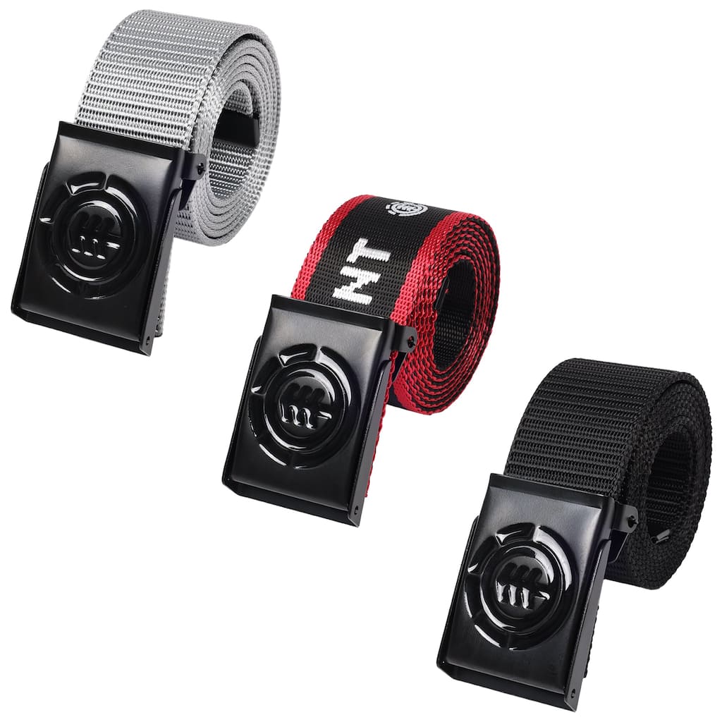 Element EIMS0001 Beyond 2.0 + Logo Web Belts 3-Pack - Interchangeable Buckle