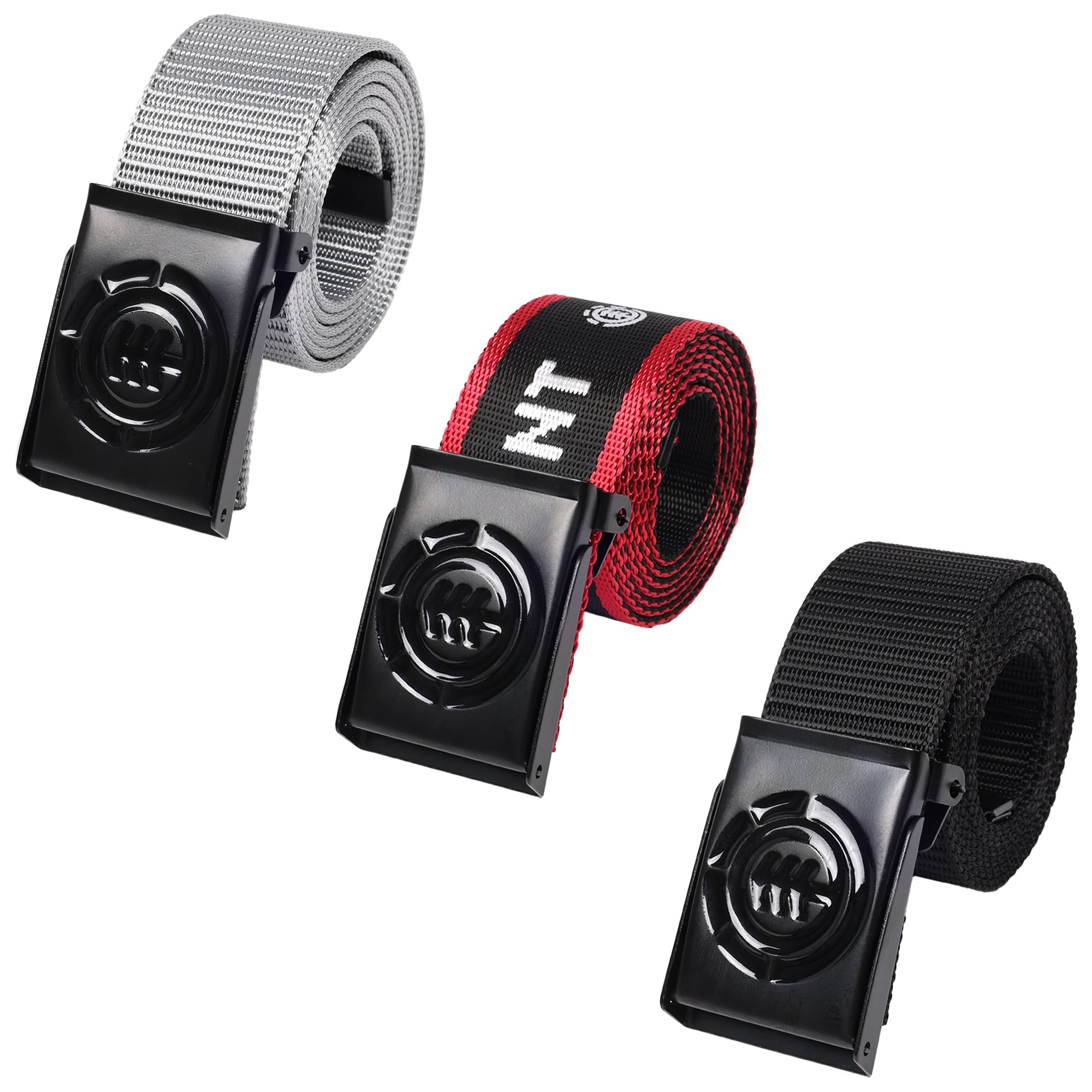 Element EIMS0001 Beyond 2.0 + Logo Web Belts 3-Pack - Interchangeable Buckle