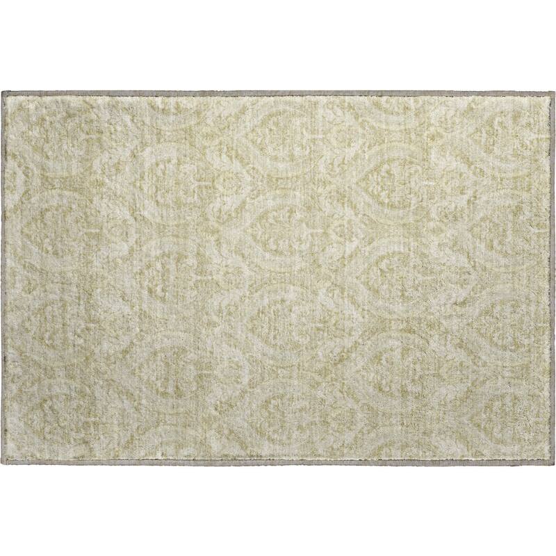Premium Washable Super Soft Traditional Damask Mayfield Rug
