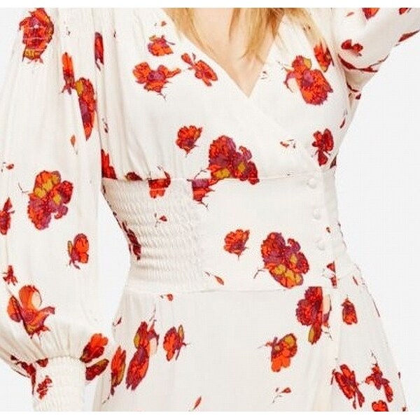 free people red flower dress