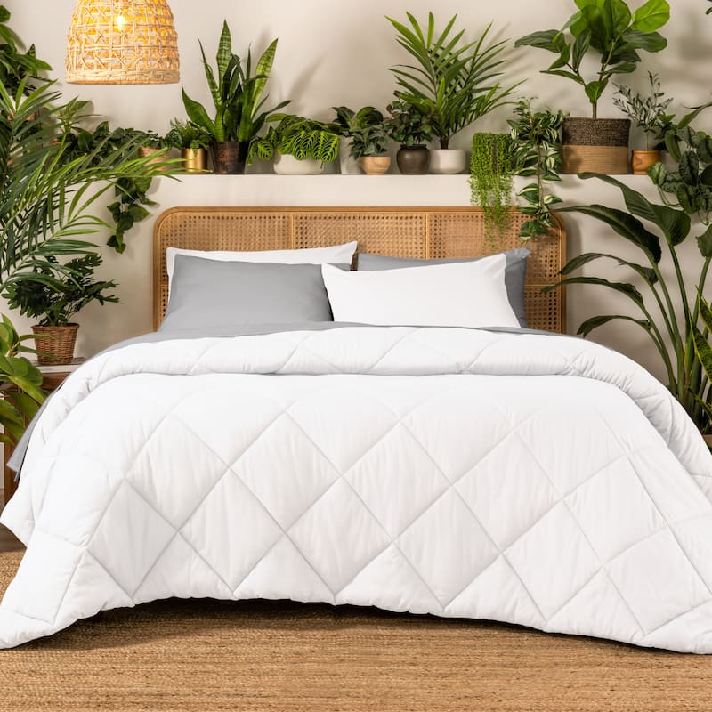 Ivy Union Microfiber Comforter Set - Twin - Twin XL - White - Diamond