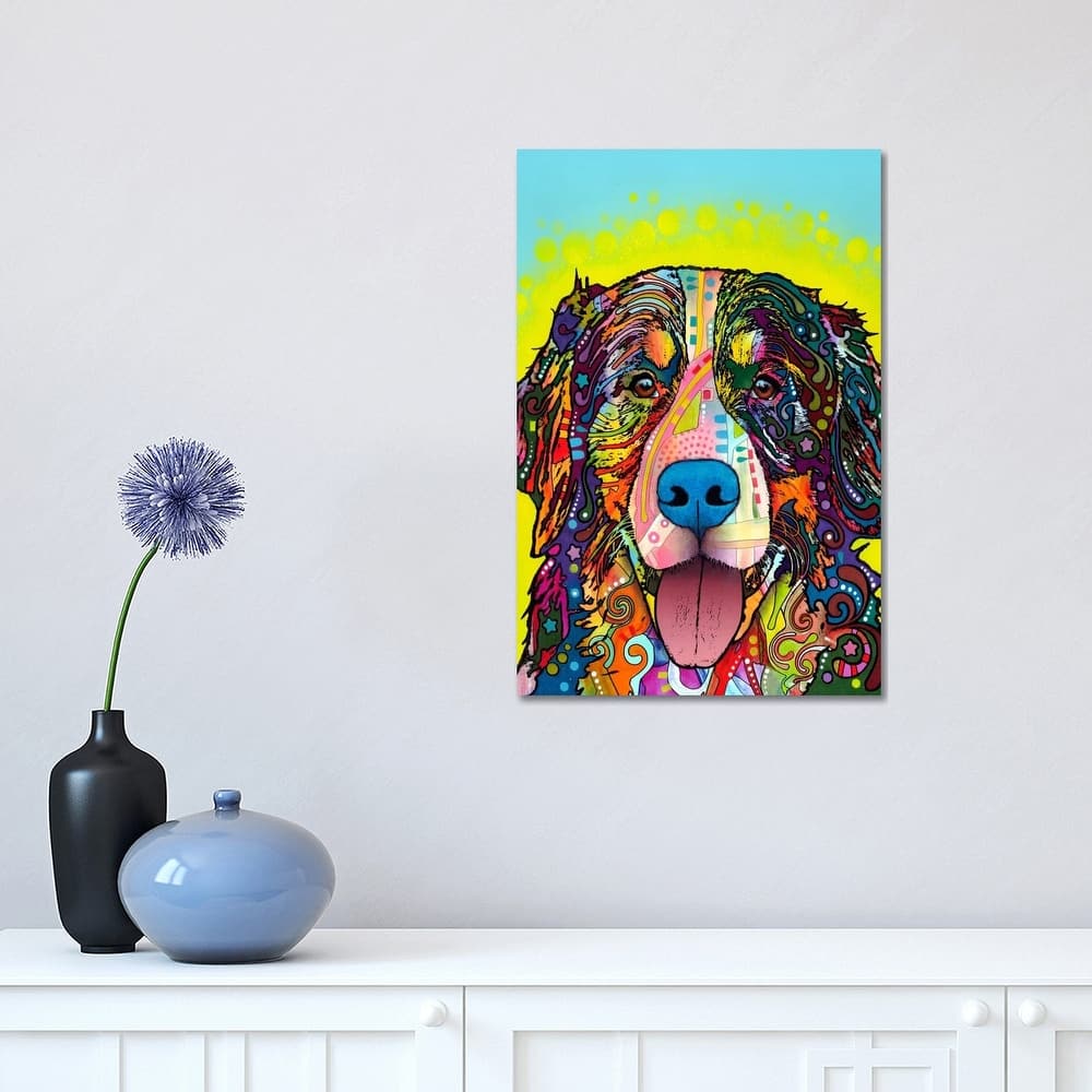 iCanvas "Bernese Mountain Dog" by Dean Russo Canvas Print
