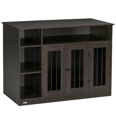 Dog Crate with Adjustable Shelf, Dog Crate End Table, Indoor Pet Crate for Medium and Large Dogs, with Large Flat Surface