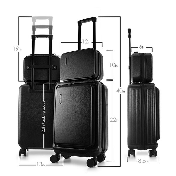 TravelArim Airline Approved Durable Carry On Luggage 22x14x9 Lightweight Carry On Suitcase Set with Small Cosmetic Case Bed Bath Beyond 36351948