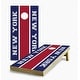 preview thumbnail 1 of 5, New York Giants Striped Cornhole Game (Choose Wraps or Boards) 2x4 Boards (24" x 48") - Include ALL Accessories