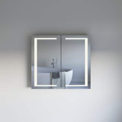 Fresca FMC024036 Spazio 39-5/16" x 35-3/8" Lighted Frameless Double