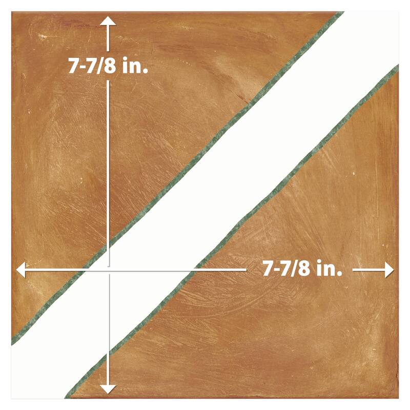Merola Tile Sentier des Ocres Treillis Green 7-7/8" x 7-7/8" Porcelain Floor and Wall Tile