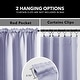 preview thumbnail 63 of 82, Deconovo 2-Pack Thermal Room Darkening Rod Pocket Curtains