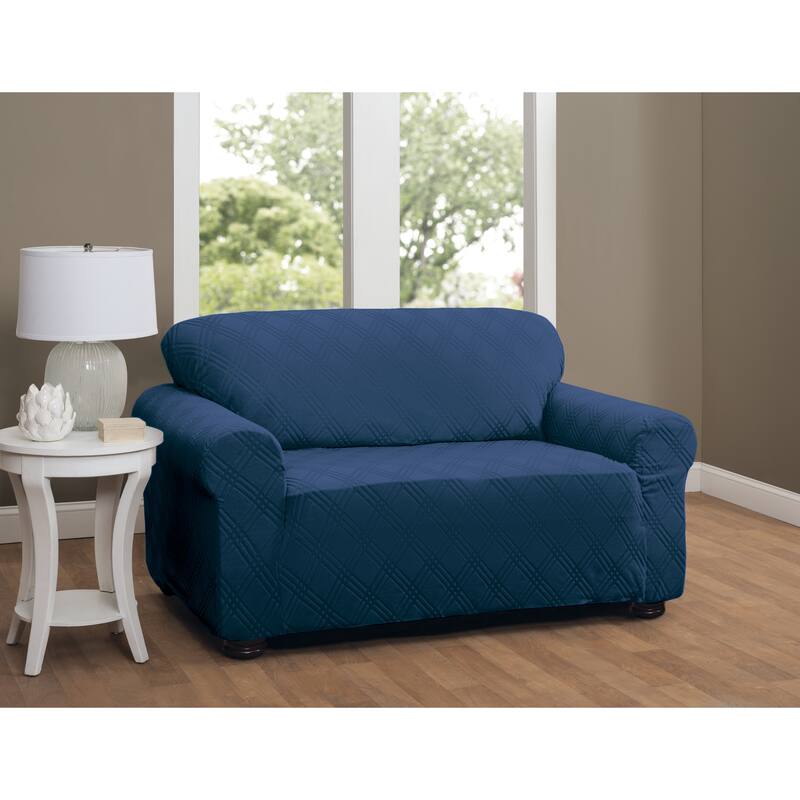 Stretch Sensations Stretch Double Diamond Loveseat Slipcover