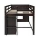 preview thumbnail 36 of 58, Versatility Twin Size Wood Loft Kids Bed with Cabinet,Drawers,Shelf
