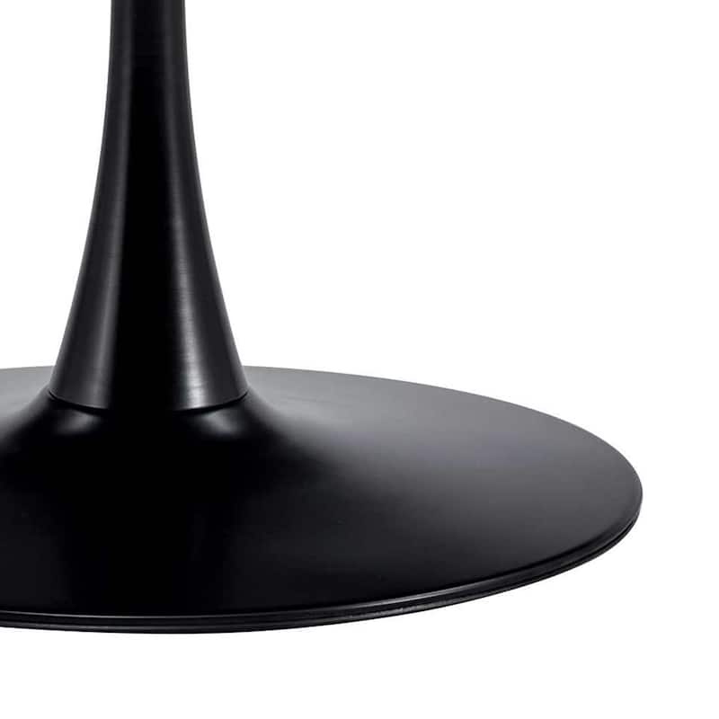 Modern Stylish Square Dining Table with Wooden Top and Metal Legs