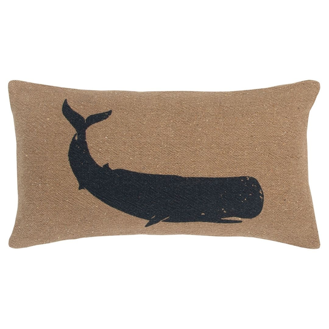 whale throw pillow