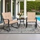 preview thumbnail 8 of 25, Solaura 3-piece Outdoor Patio Rocking Chairs Conversation Bistro Set
