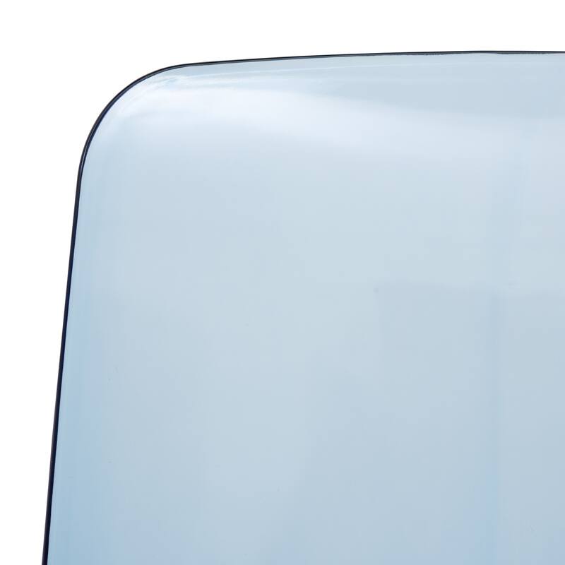 Stackable Acrylic Dining Chair Modern Full Back Transparent Accent Side Chair - Height 32.25", Width 20.5", Depth 21".