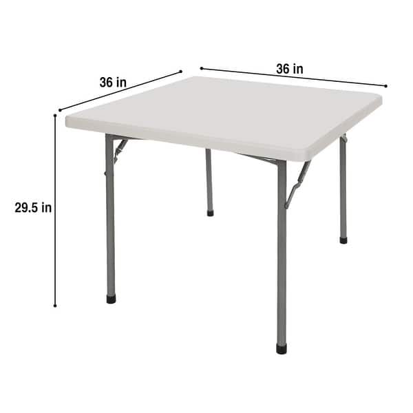 Hampden Furnishings Baldwin Collection 36 X 36" Folding Table, Grey