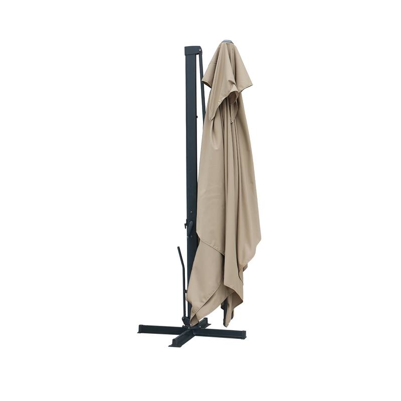 13-Ft Aluminum Dual-Roof Cantilever Umbrella