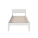 preview thumbnail 4 of 6, Orlando Twin Platform Bed with USB Charging Station in White