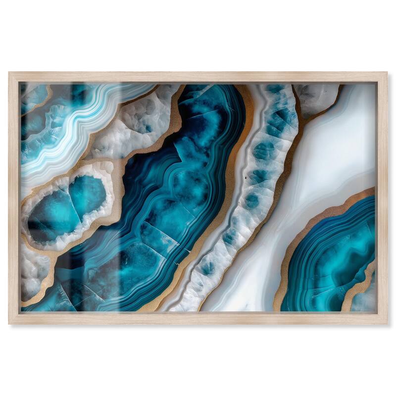 Opaline Undulation Shadowbox by Art Remedy - Natural - 54" x 36"