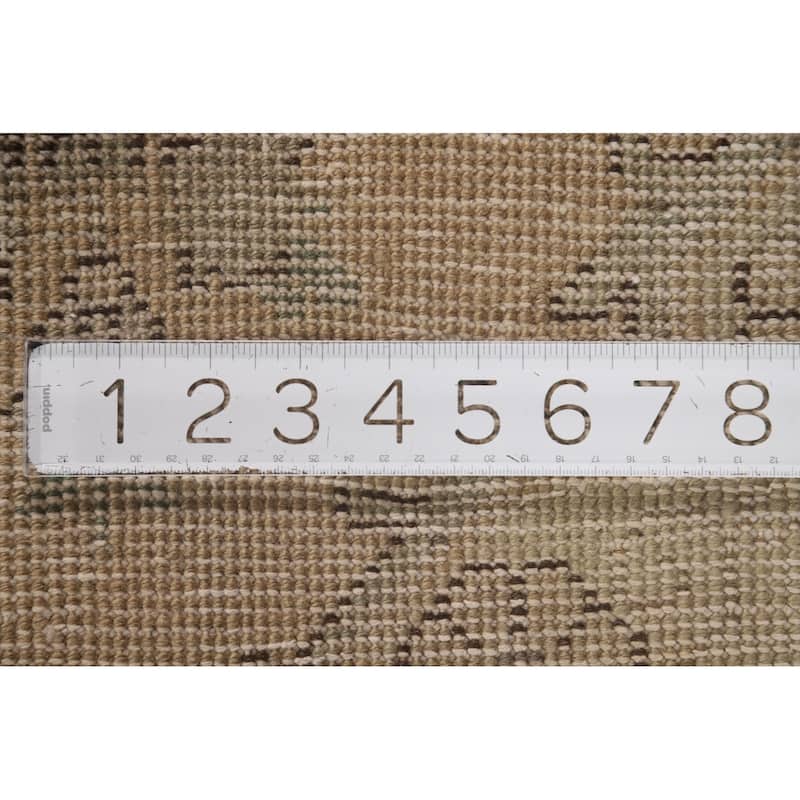 Hand Knotted Oriental 100% Wool Carpet Traditional Floral Yellow & Gold Tabriz Area Rug - 4' 2'' X 3' 0''