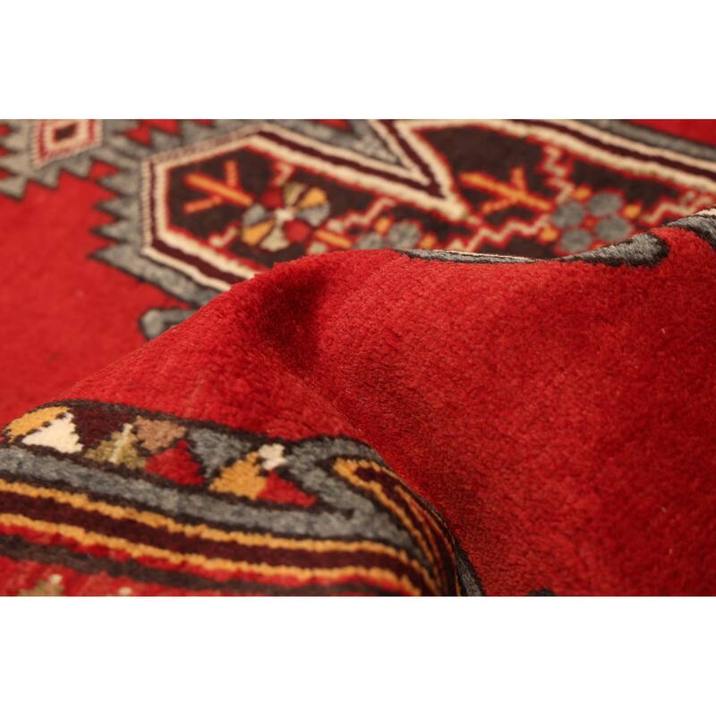 ECARPETGALLERY Hand-knotted Anadol Red Wool Rug - 3'7 x 5'1