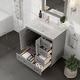 preview thumbnail 11 of 26, Eviva Happy 28"W Bath Vanity with Carrara Quartz Top