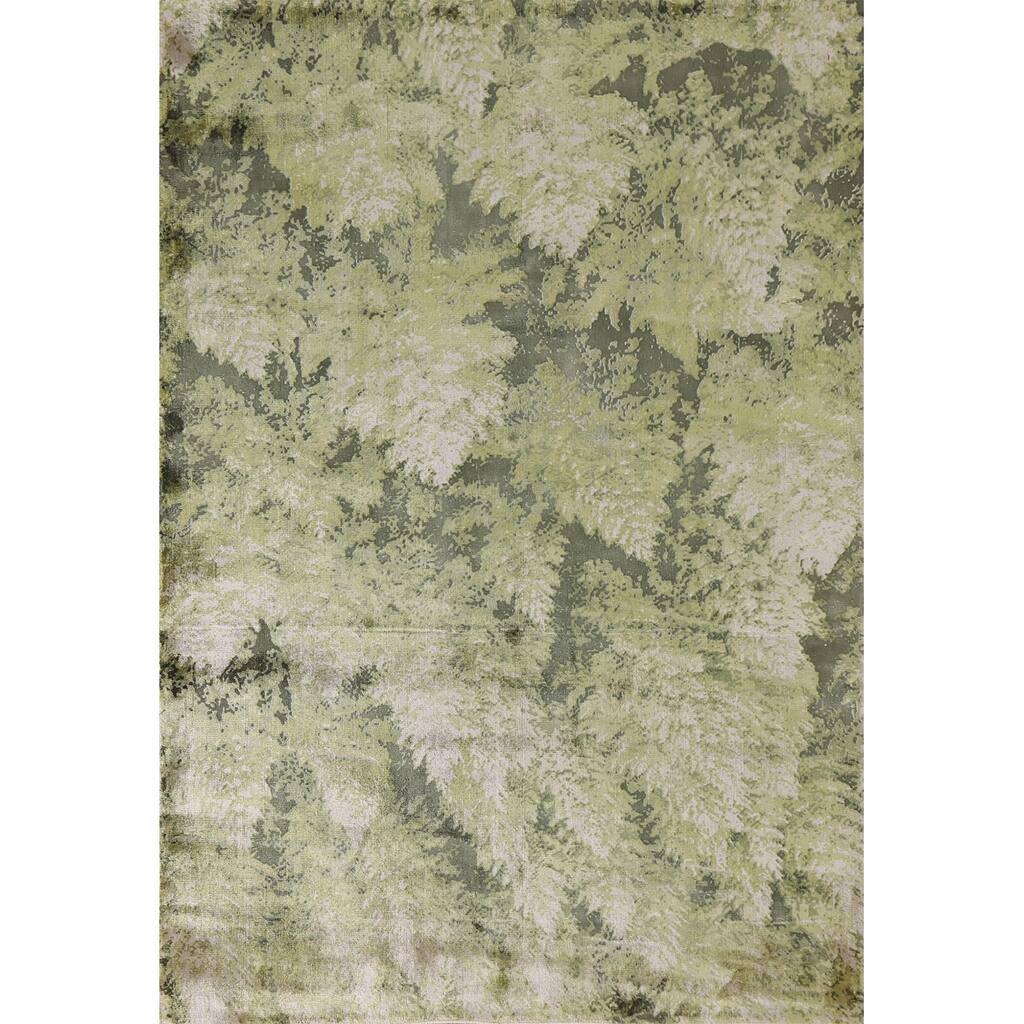 Abstract Modern Area Rug Handmade Wool Carpet - 4'7"x 6'5"