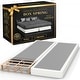 preview thumbnail 23 of 37, Onetan 8-Inch & 4-Inch Wooden Box Spring/Foundation Ideal for Mattress, No Assembly Needed, White. Full - Split Low Profile