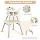 preview thumbnail 5 of 10, Babyjoy 4 in 1 Baby High Chair Convertible Toddler Table Chair Set w/