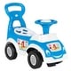 preview thumbnail 1 of 6, Pilsan My Cute First Car Blue Police Chief Ride On Kids Toy for Ages 18 Months+ - 9.05 Blue - Assembled - 9.05