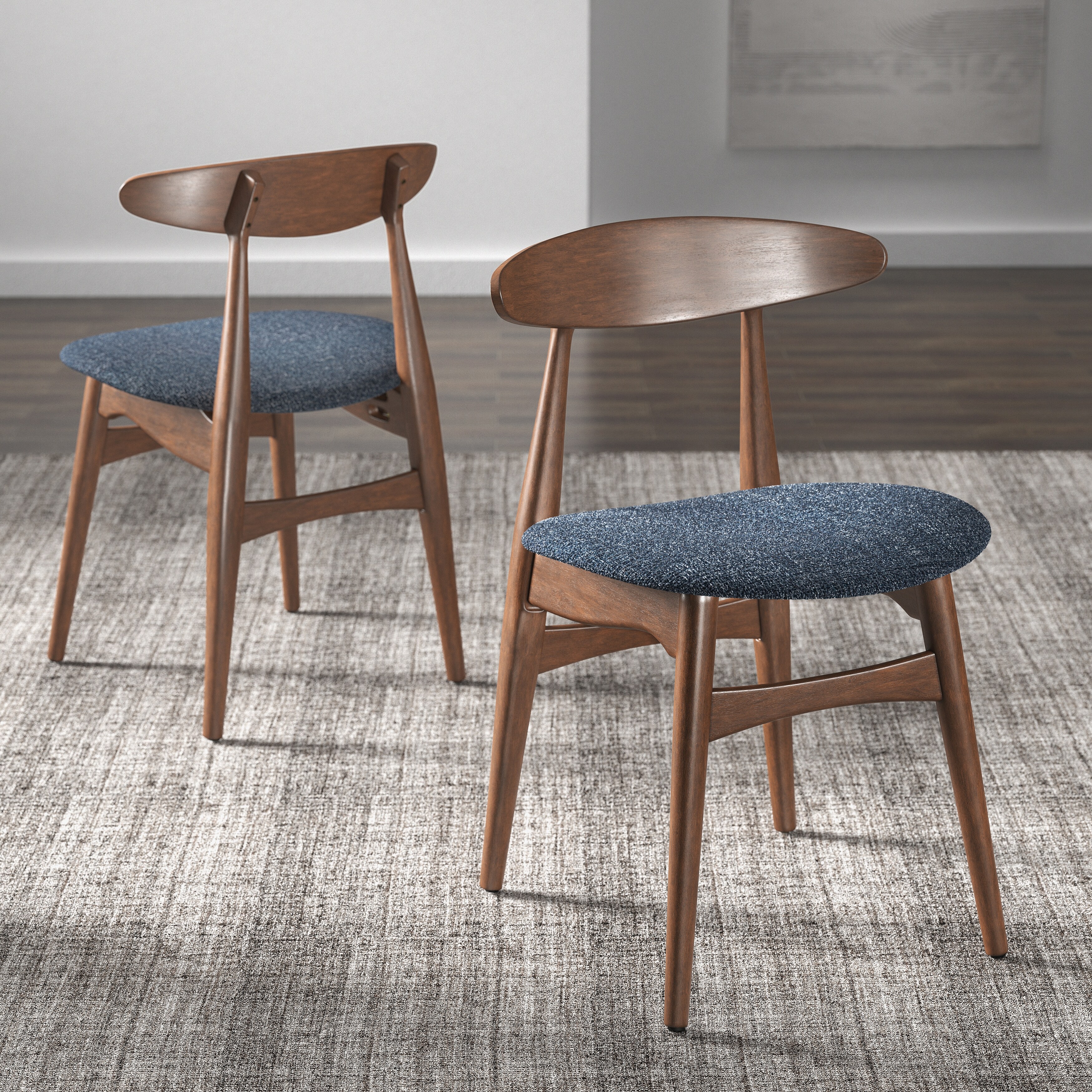 Norwegian danish shop tapered dining chairs