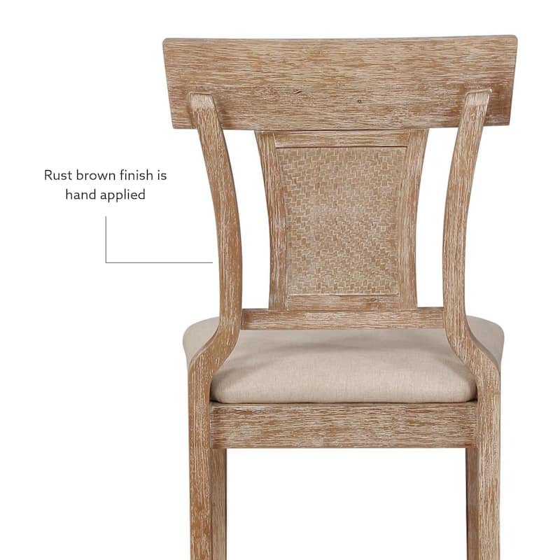 Ryder Handwoven Rattan Farmhouse Counter Stool