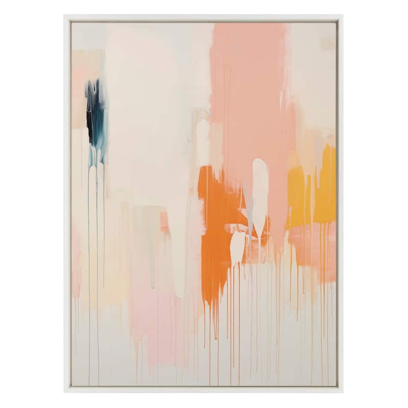 Kate and Laurel Sylvie Fiesta Abstract Framed Canvas by Amy Lighthall