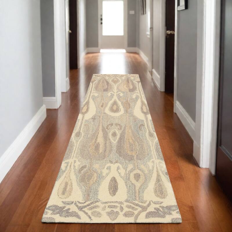 HomeRootsAbstract Bohemian Rectangle Area Rug - 96.06' X '29.92' X '0.43
