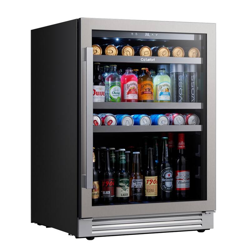 Ca'Lefort 24 inch 140 Can Beverage Cooler Built-in/ Freestanding Frost Free Beverage Center - 24 inch